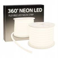 Neon 360 LED Neutralny Wąż Okrągły Cięty na Metry Zewnętrzny 230V