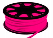 NEON FLEX LED 230V ROŻOWY DWUSTRONNY MOCNY WODOODPORNY LED