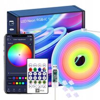NEON LED FLEX 5V DC Aplikacja Bluetooth 5m Muzyczna Taśma LED RGB-IC