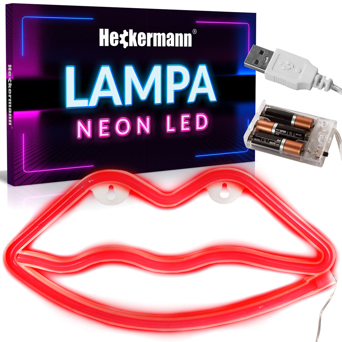 Фото - Люстра / світильник Heckermann Neon LED  wiszący USTA 