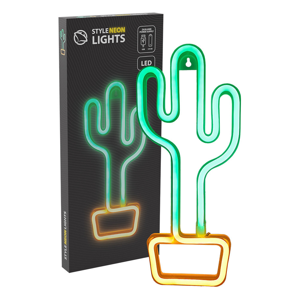 Neon LED MANTA Style Neon Lights KAKTUS SNL07GN - Manta | Sklep EMPIK.COM