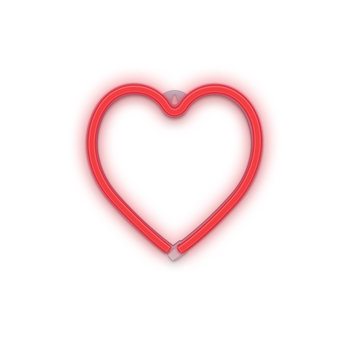 Neon LED w kształcie SERCA, kolor czerwony, baterie+ USB, Forever Light, FLNEO7 - Telforceone