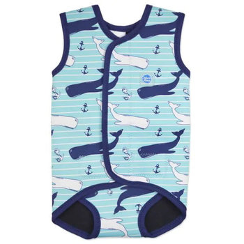 Neoprenowa Pianka Do Pływania Dla Dzieci Baby Wrap - Wieloryby - Splash About