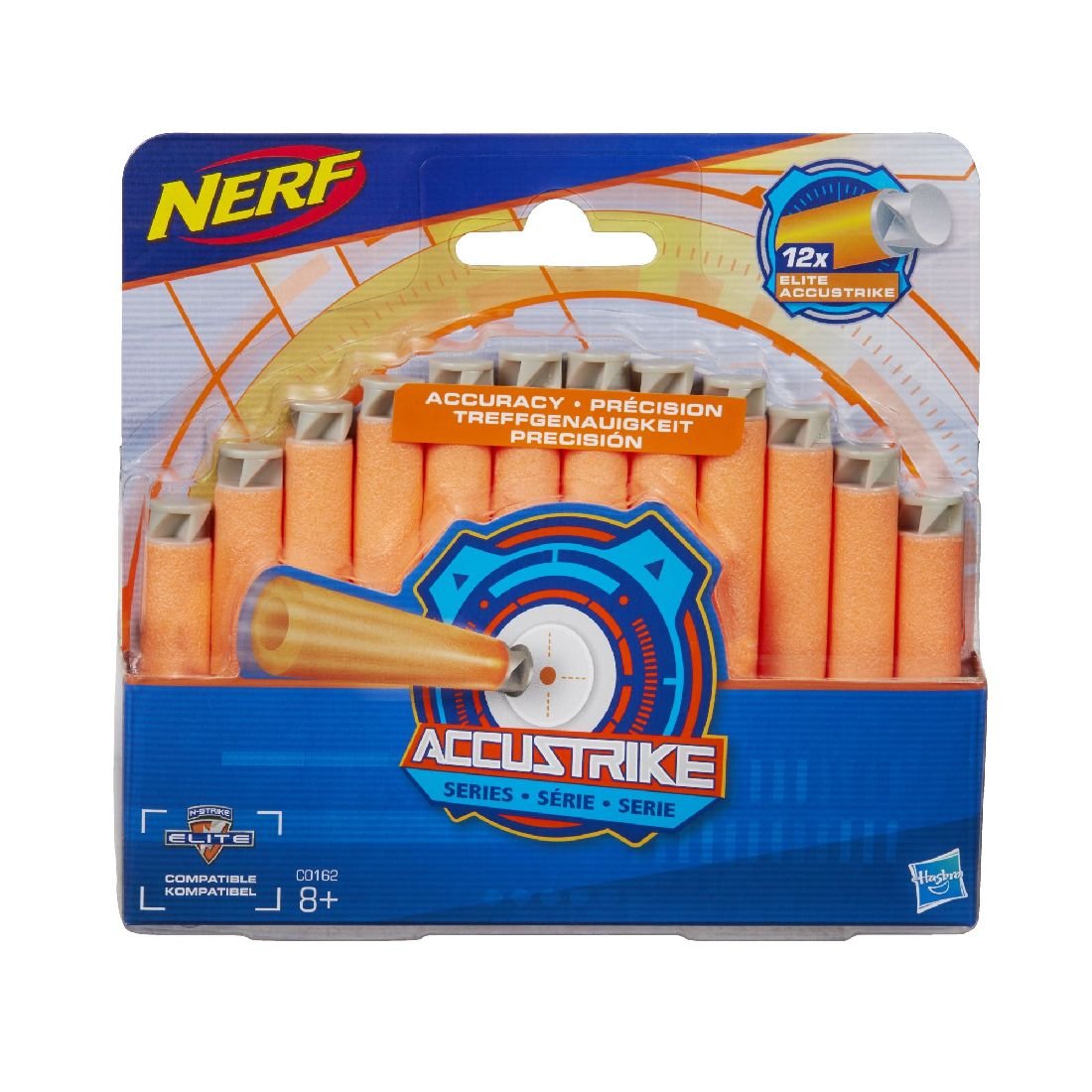 NERF, AccuStrike, strzałki, 12 sztuk, C0162