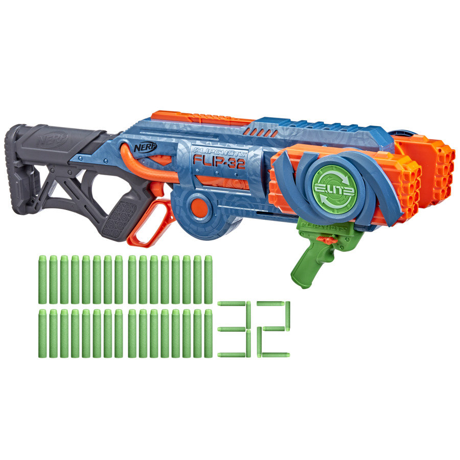 NERF, Elite 2.0, wyrzutnia Flipshots Flip-32 + 32 strzałki
