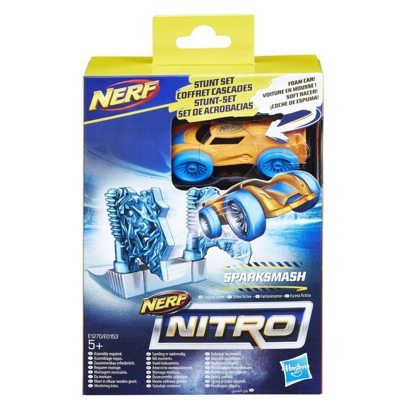 NERF, Nitro Sparksmash Stunt, samochodzik z przeszkodą, E1270
