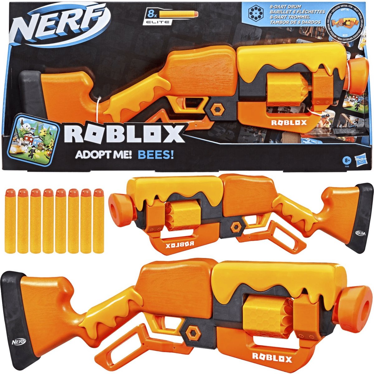 Nerf Roblox Adopt Me Bees | Lanzador De Dardos Divertido E Interactivo
