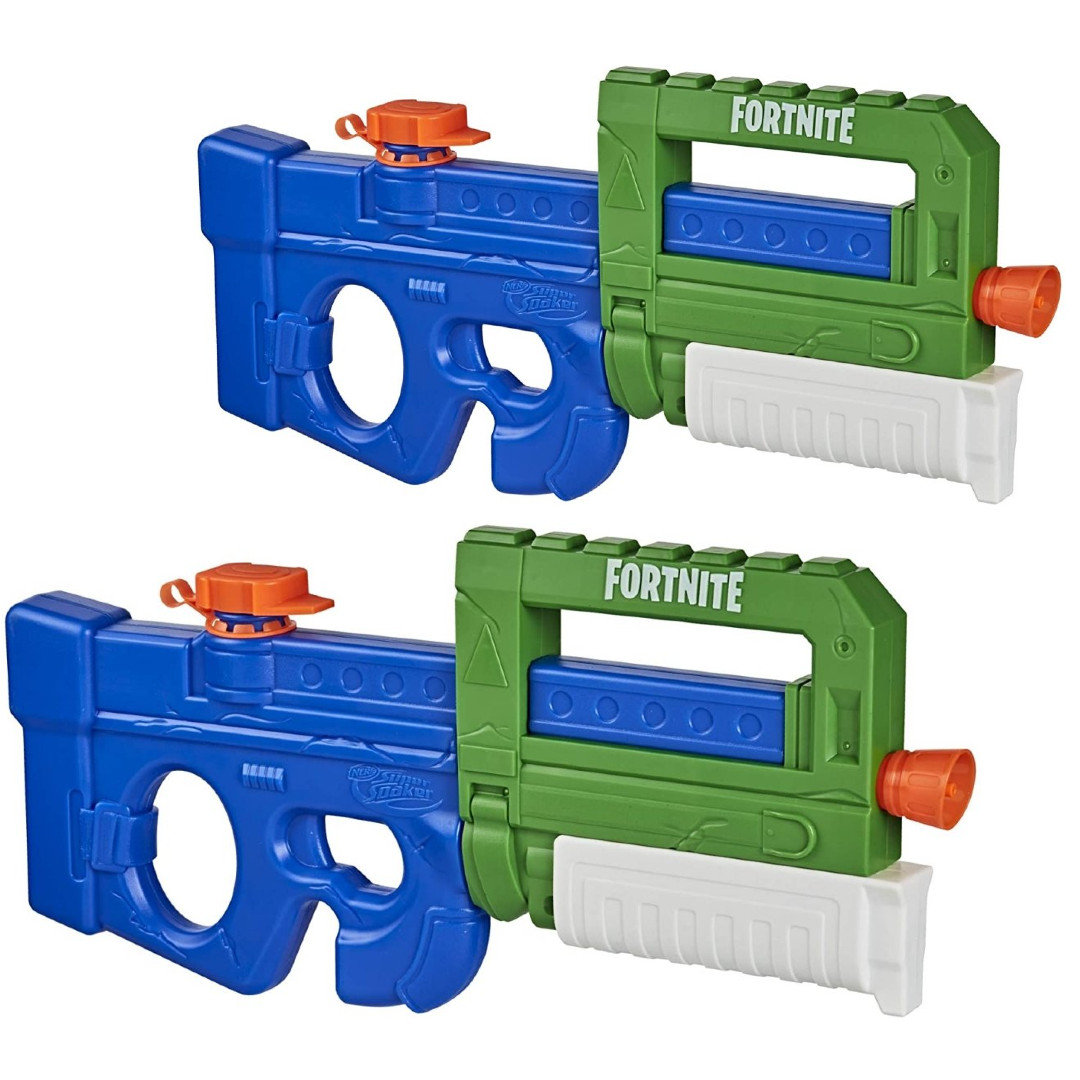 Фото - Іграшкова зброя NERF Super Soaker zestaw na dwóch Fortnite Compact SMG 2 pak E9963 x2 