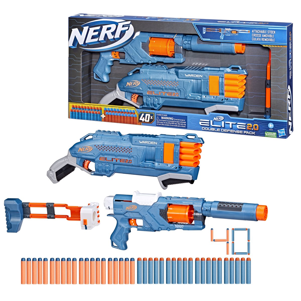 NERF ELITE トイガンセット NERF Elite Junior Ultimate Starter Set Dwie wyrzutnie ZESTAW