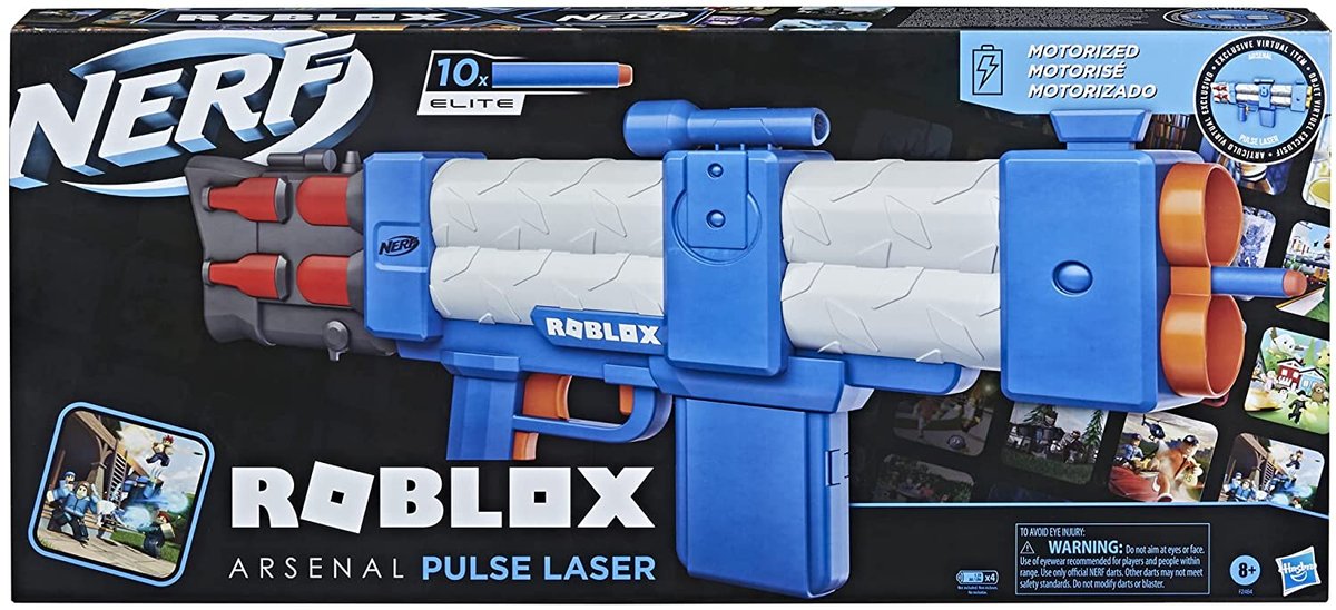 Nerf Roblox, Arsenal Pulse Laser, wyrzutnia i 10 strzałek 