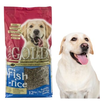 Nero Gold Fish Rice Karma Dla Psów Z Łososiem 12Kg - Nero Gold