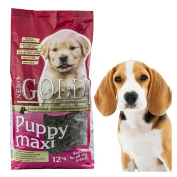 Nero Gold Puppy Maxi Karma Szczeniąt Kurczakiem 12Kg - Nero Gold