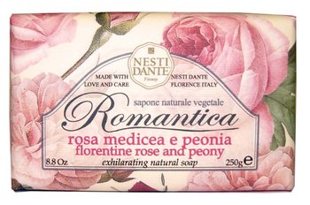 Nesti Dante, Romantica, mydło toaletowe Róża & Peonia, 250 g - Nesti Dante