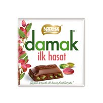 Nestlé Damak Ilk Hasat Czekolada z Pistacjami 60g – Wyjątkowy Smak Pierwszych Zbiorów