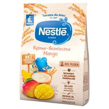 Nestlé Kaszka Ryżowa Bezmleczna Mango Dla Niemowląt Po 6. Miesiącu 170 G - Nestle