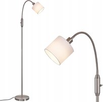 NETTLIFE 1-płomienna lampa podłogowa Salon Lampka do czytania - E14 Vintage Obrót 360° Boho Klosz industrialny Lampa podłogowa Korytarz Sypialnia Bez żarówek