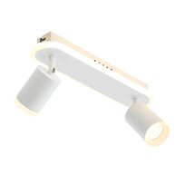 NETTLIFE 2 ciepłe białe GU10 metalowe reflektory sufitowe LED z możliwością regulacji 330° do sypialni, przedpokoju, jadalni, kuchni, salonu