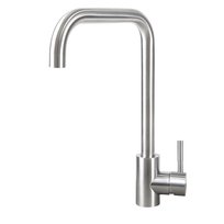 NETTLIFE Bateria kuchenna Bateria kuchenna ze stali nierdzewnej z pojedynczym uchwytem, wysokie ciśnienie, obrotowa 360° Bateria kuchenna, nikiel