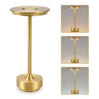 NETTLIFE Bezprzewodowa lampka nocna zasilana bateryjnie - ściemnialna lampa stołowa LED z dotykowym akumulatorem USB