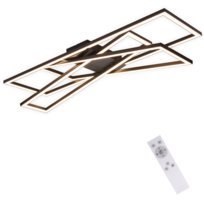 NETTLIFE Czarna 45W Ściemnialna Lampa Sufitowa LED do Salonu, Biura, Pokoju Dziecięcego