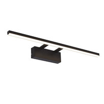 NETTLIFE Czarna lampa lustrzana LED 60CM Nowoczesna lampa ścienna lustrzana do łazienki 4000K