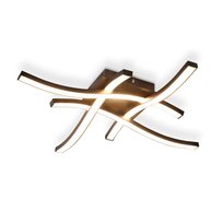 NETTLIFE czarna lampa sufitowa LED 24W 3000K ciepła biel, nowoczesny design