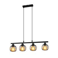 NETTLIFE Czarna lampa wisząca retro E27 Industrial Metal