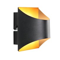 NETTLIFE Czarno-złota kinkiet - nowoczesne kinkiety na schody, do pokoju dziecięcego