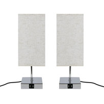 NETTLIFE Dotykowa lampka nocna E27 w stylu vintage z funkcją ładowania USB Wymienna dioda LED