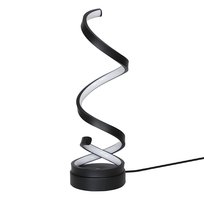 NETTLIFE Dotykowa lampka nocna nowoczesna lampa stołowa LED o mocy 12 W i ściemnianiu z czarnym wzorem 1,6 M