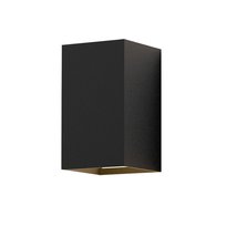 NETTLIFE Kinkiet LED zewnętrzny i wewnętrzny: czarne oświetlenie ścienne, lampa zewnętrzna, ściana domu 5 W IP65 ciepła biel 3000 K