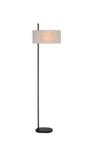 NETTLIFE Lampa podłogowa do salonu lampa podłogowa vintage 154cm czarna E27 lampy podłogowe z przełącznikiem nożnym
