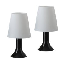 NETTLIFE Lampa stołowa do salonu Lampka nocna z kablem Zestaw 2 małych lamp E14 Nowoczesne lampy stołowe