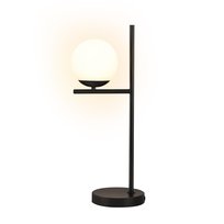 NETTLIFE Lampa stołowa Lampka nocna do salonu E27 Czarna nowoczesna szklana konstrukcja Vintage Retro Industrialna lampa stołowa z 1,5M