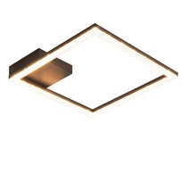 NETTLIFE Lampa sufitowa LED 12W Lampa kryształowa Ciepła biel 3000K Czarne światło Nowoczesna kwadratowa metalowa lampa do salonu sypialni