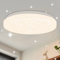NETTLIFE Lampa sufitowa LED 21 cm 15 W Lampa do przedpokoju do sypialni Neutralna biała okrągła gwiazda do przedpokoju Dekoracja do kuchni Pokój dziecięcy Jadalnia