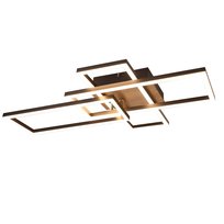 NETTLIFE Lampa sufitowa LED 3000K Czarne umbra Lampa sufitowa do sypialni Nowoczesna lampa sufitowa 32W Ciepła biel