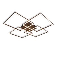 NETTLIFE Lampa sufitowa LED 4 nowoczesna czarna 32W 3000K ciepła biel