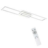 NETTLIFE Lampa sufitowa LED czarna lampa sufitowa nowoczesne geometryczne oświetlenie sufitowe z możliwością ściemniania za pomocą pilota