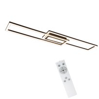 NETTLIFE Lampa sufitowa LED czarna lampa sufitowa nowoczesne geometryczne oświetlenie sufitowe z możliwością ściemniania za pomocą pilota