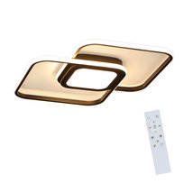 NETTLIFE Lampa sufitowa LED Czarny Metal 48W Nowoczesna sypialnia Salon Ściemnialna z designerską lampą dziecięcą Kuchnia Jadalnia