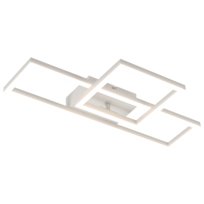 NETTLIFE Lampa sufitowa LED do salonu Lampa sufitowa do salonu 20W Lampa kuchenna o nowoczesnym designie, ciepła biel, kwadratowa biel