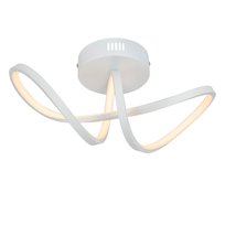 NETTLIFE Lampa sufitowa LED nowoczesna czarna do salonu 12W wewnętrzna 3000K LED