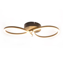 NETTLIFE Lampa sufitowa LED Salon 24W Nowoczesna kreatywna czarna lampa kuchenna 3000K Ciepła biel