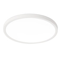 NETTLIFE Lampa sufitowa Płaska lampa sufitowa LED - Ø30cm lampa łazienkowa z możliwością ściemniania lampa kuchenna okrągła biała 24W