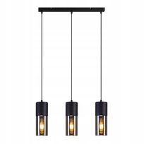 NETTLIFE Lampa wisząca do stołu w jadalni E27 - nowoczesna, regulowana lampa wisząca LED z 3 żarówkami