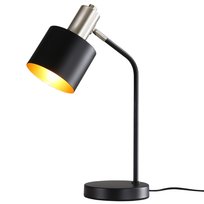 NETTLIFE Lampka nocna Vintage E27 Cable Black Gold Lampka biurkowa Obrotowa lampa do czytania