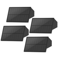 NETTLIFE Lampy solarne zewnętrzne - 4 sztuki Lampy solarne zewnętrzne ścienne, oświetlenie zewnętrzne, ciepła biel