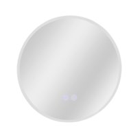 NETTLIFE Lustro z oświetleniem LED lustro ścienne IP44 okrągłe 60cm z funkcją dotykową lustro podświetlane okrągłe ze światłem ściemnialnym