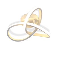 NETTLIFE Nowoczesna biała lampa sufitowa LED 3000K Ciepła biel 17W Mała geometryczna lampa do sypialni do salonu